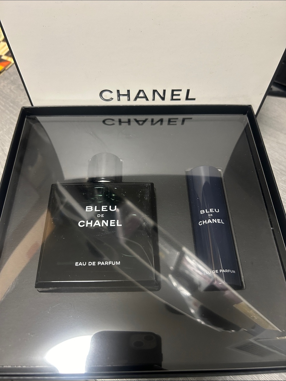 CHANEL Bleu de Chanel Eau de Parfum Set 2 Piece - Black & Navy New